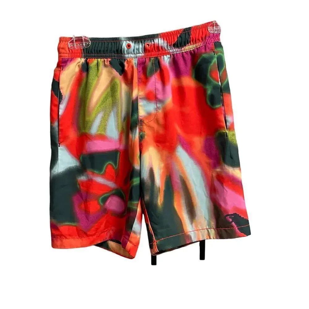 Gap Boys Size Large 10 Colorful Swim Trunks Shorts Pull On Bold Pattern